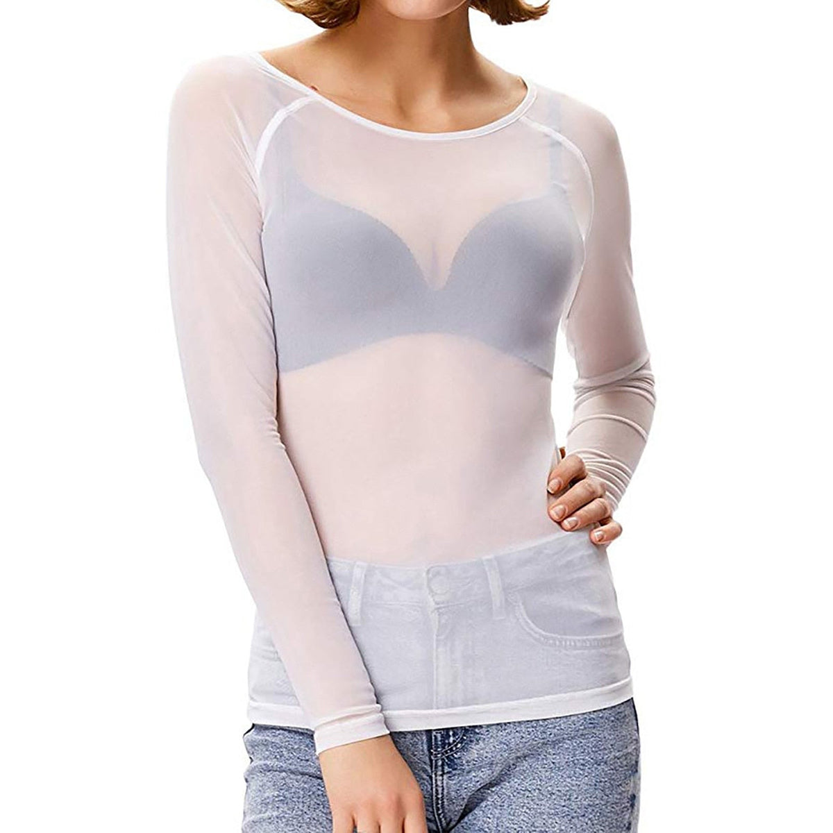Aurélie - Haut en Maille Élégant Manches Longues Femme