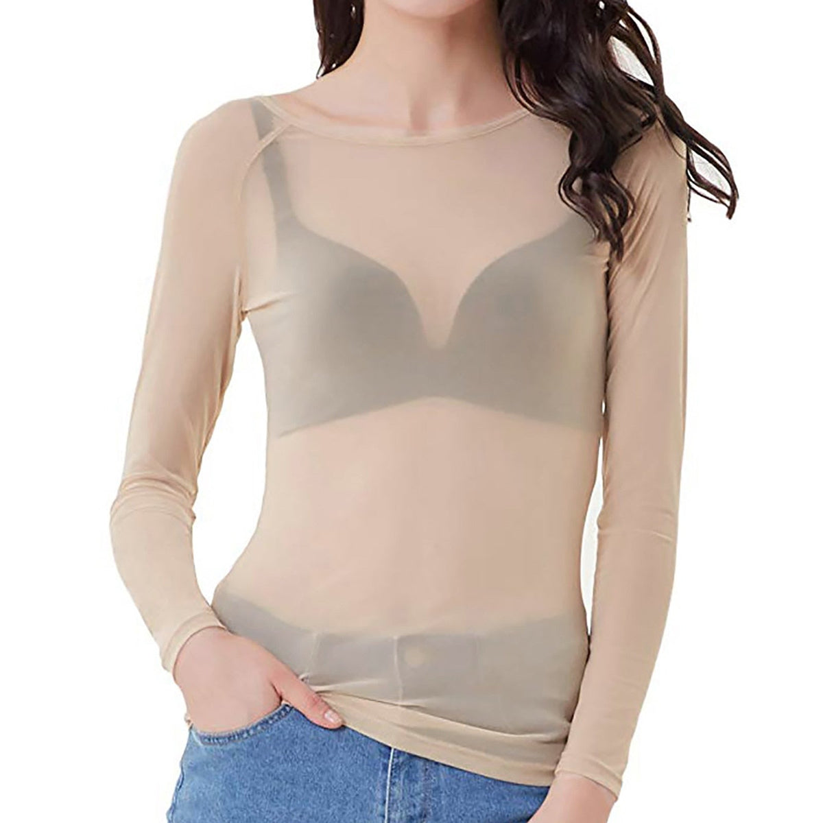 Aurélie - Haut en Maille Élégant Manches Longues Femme