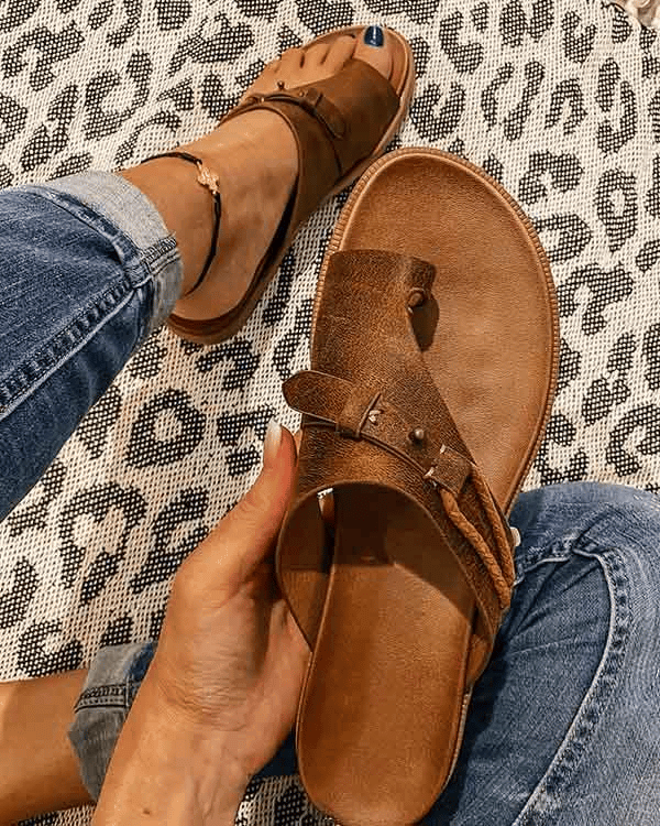 Chaussures Confort Été Pour Femme | Semelle Ergonomique – Marron